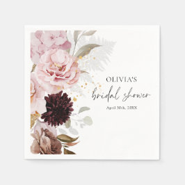 Elegantes Rosa Brautparty Serviette