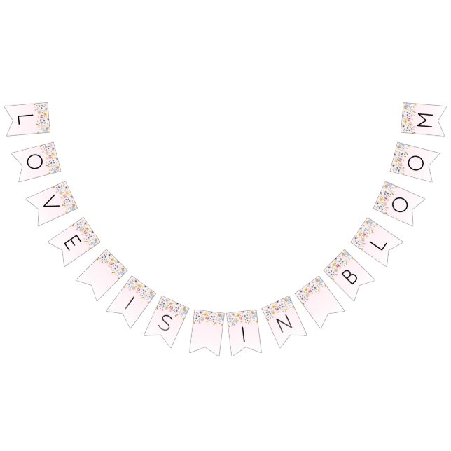 Elegantes Rosa Brautparty Wimpelkette (Alle)