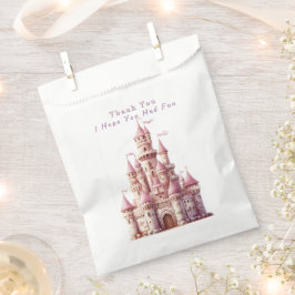 Elegantes Rosa Burg Geschenktütchen