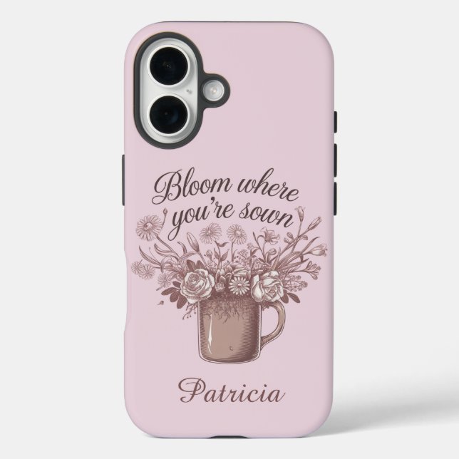 Elegantes Rosa Case-Mate iPhone Hülle (Rückseite)