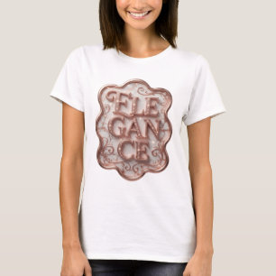 Elegantes Rosa DESIGN Tragbare Kunst T-Shirt