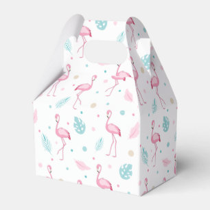 Elegantes rosa Flamingo Muster Geschenkschachtel