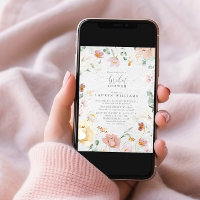 Elegantes Rosa Garten Blume Brautparty