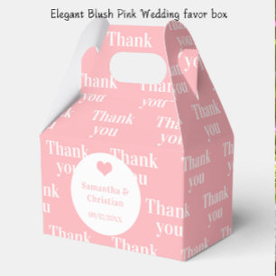 Elegantes Rosa Gastgeschenk Hochzeit Geschenkschachtel