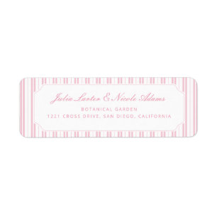 Elegantes rosa gepunktetes Streifenmuster Baby Sho
