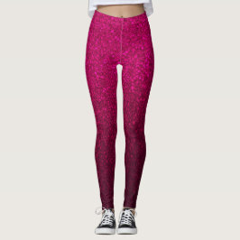 Elegantes rosa Glitzer-Muster Leggings