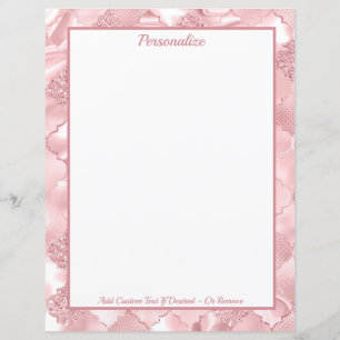 Elegantes rosa Glitzer Muster Personalisiert