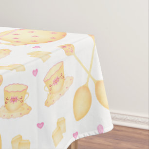 Elegantes Rosa & Gold Party Tischdecke