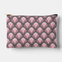 Elegantes Rosa-Grau-Art-Deco-Vintage-Muster