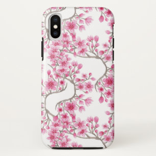 Elegantes rosa Kirschblossom Wasserfarben Case-Mate iPhone Hülle