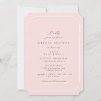 Elegantes Rosa | Klassisches Brautparty