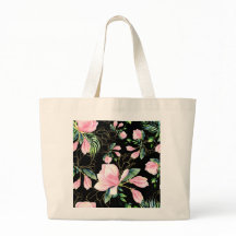 Elegantes rosa Magnolia Muster Wasserfarbe