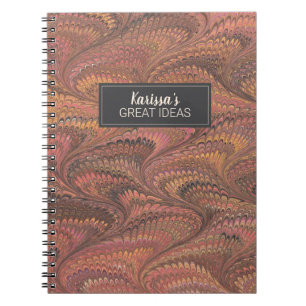Elegantes rosa MarmorNotebook Notizblock