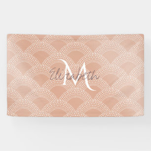 Elegantes, rosa Meerjungfisch-Muster Banner