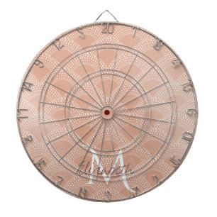 Elegantes, rosa Meerjungfisch-Muster Dartscheibe