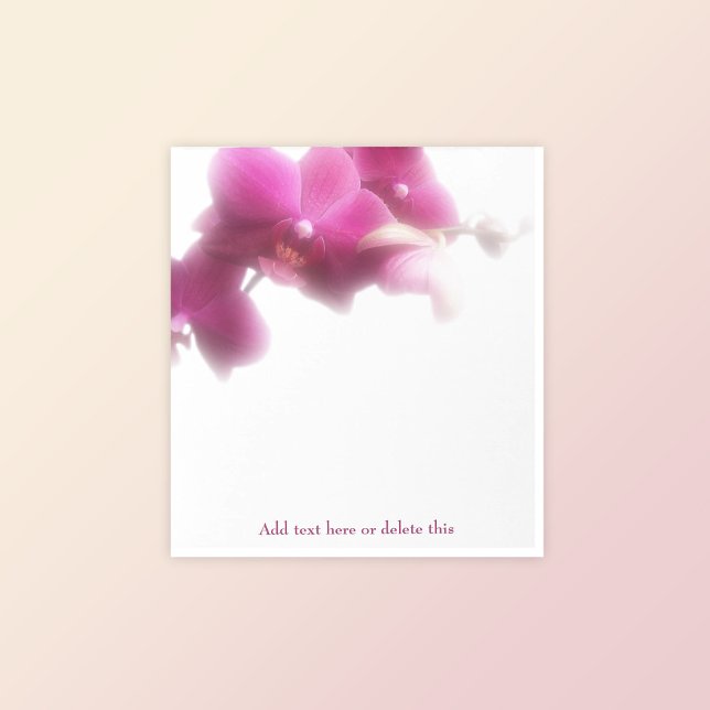 Elegantes rosa Orchid florales Notepad Notizblock (Von Creator hochgeladen)