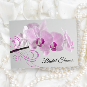 Elegantes Rosa Orchids Brautparty Einladung