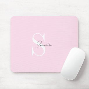 Elegantes rosa Pastel Personalisiert Mousepad