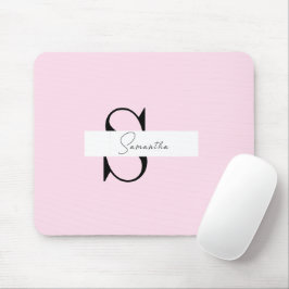 Elegantes rosa Pastel Personalisiert Mousepad