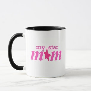 Elegantes Rosa Personalisiertes Meine Sternenmutte Tasse
