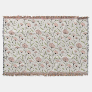 Elegantes rosa Pollenmuster Decke
