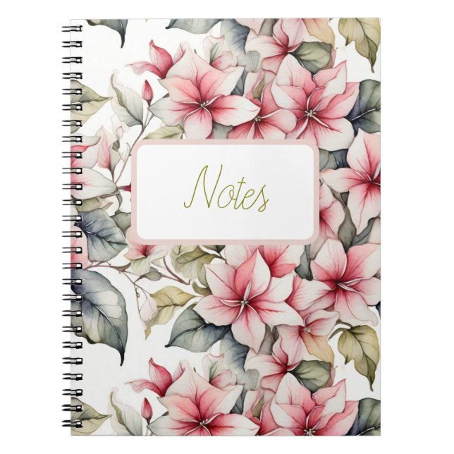 Elegantes rosa Postitienheft Notizblock (Vorderseite)
