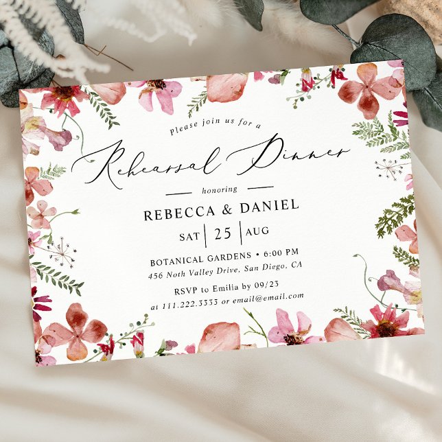 Elegantes Rosa Probe Frische Pasta machen Einladung (Von Creator hochgeladen)