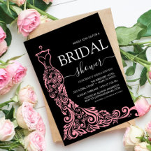 Elegantes Rosa Rosa Rosa Gown Brautparty