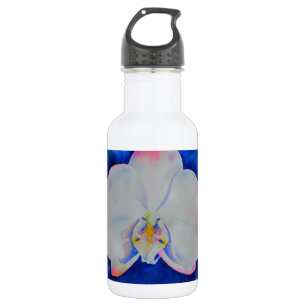 Elegantes Rosa Rosa Rosa Orchid Blume Trinkflasche