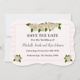Elegantes Rosa Rose Save the Date