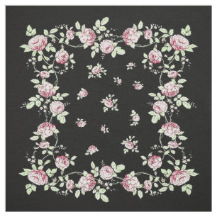 Elegantes rosa Rosen-Gewebe Stoff