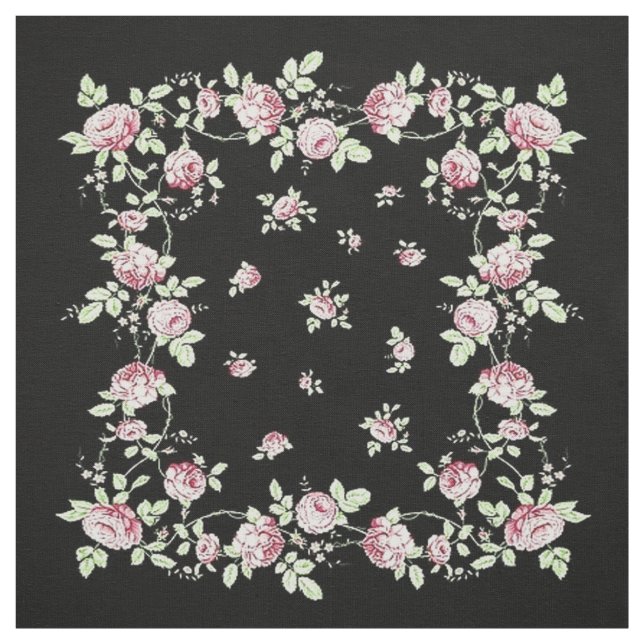 Elegantes rosa Rosengewebe Stoff (Muster)