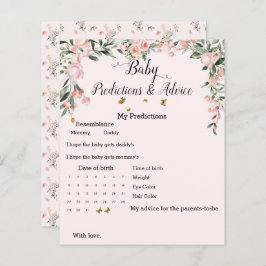 Elegantes rosa Roses & Butterflies Baby Shower Gam