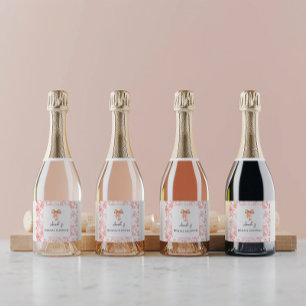 Elegantes Rosa Toile Brautparty Brunch