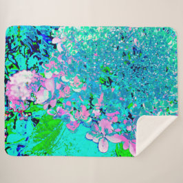 Elegantes rosa und blaues Limelight Hydrangea Sherpadecke