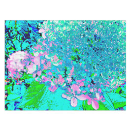 Elegantes rosa und blaues Limelight Hydrangea Tischdecke