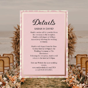 Elegantes Rosa und Rose Gold Hochzeit Folieneinladung