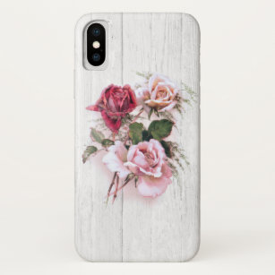 Elegantes Rosa und Rote Rosen auf weißgetünchtes H Case-Mate iPhone Hülle