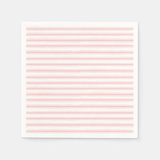 Elegantes rosa und weiße, horizontale Streifen Mus Serviette