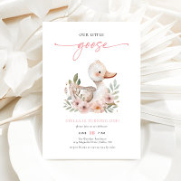 Elegantes Rosa Unser kleines Goose Kindergeburtsta