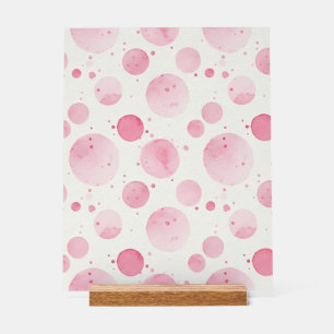 Elegantes rosa Wasserfarbe-Acrylschild Acrylschild