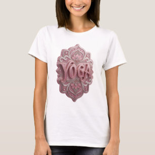 Elegantes rosa-YOGA-Shirt-Design T-Shirt