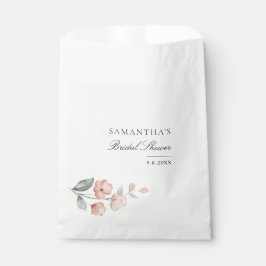 Elegantes rosafarbenes botanisches Brautparty Geschenktütchen