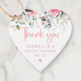 Elegantes rosafarbenes Brautparty Geschenkanhänger