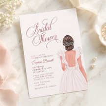 Elegantes rosafarbenes Hochzeitskleid Brautparty