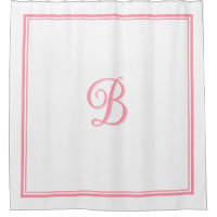 Elegantes rosafarbenes Monogramm für doppelte Gren