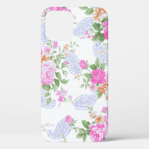 Elegantes rosafarbenes Rosenmuster Case-Mate iPhone Hülle