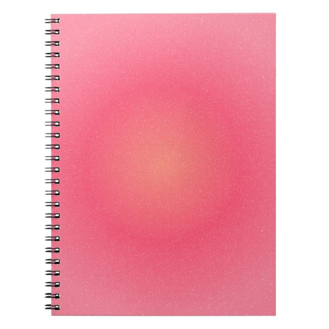 Elegantes, rosafarbenes Spiral-Notebook Notizblock (Vorderseite)