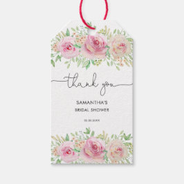 Elegantes Rose Brautparty Vielen Dank Geschenkanhänger