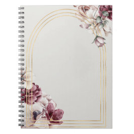 Elegantes Rose Gold Arch Notebook | Stilvoll Notizblock